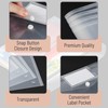 Mr. Pen- Clear Plastic Envelopes, 4 Pack, A4, Clear,Letter Size,