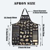 PLITI Pasta Chef Apron Italian Pasta Lovers Gift Spaghetti Gift
