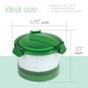 Casabella Guac-Lock Container, Green/White, Model Number: 53362