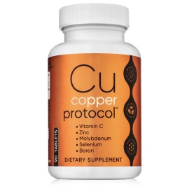 Copper Protocol Suplementos de Cobre para Mujeres y Hombres 90 Cápsulas Aumenta la Energía...