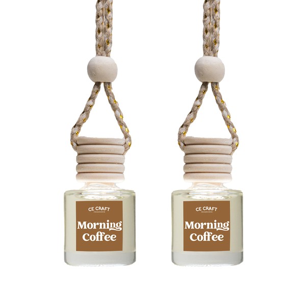 CE Craft Morning Coffee Car Air Hanging Fragrance Oil Diffuser