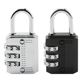 2 Stück Kofferschloss Reise-Kombinationsschloss für Koffer, Gepäck, Sporttaschen, Schließfächer