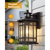 OPAXIS Porch Lights Outdoor with Motion Sensor, 2 Packs Oil