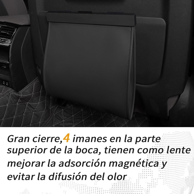OFFCURVE Cubo de Basura para Coche, Bote Portátil Plegable Antiolor