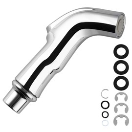 Hygie Rinse Universal Sink Sprayer Attachment for Faucet, Kitchen Side Sprayer Head Compatible with Delta, Moen, Kohler and Other OEM Brands Pull Out Spray Head, Nozzle Head Only, Chrome