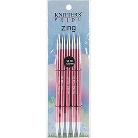 Knitter's Pride KP140014 Zing Double Pointed Needles 6"-Size 10.5/6.5mm