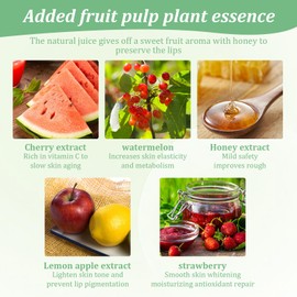 3 Pcs Bee Balm Honeybalm Honey Lip Balm Honey Balm Uk Lips Bee Lip Balm For Day And Night Use With Lip Brush For Dry, Flaky, Cracked Lips For Both Men And Women (Vanilla/Strawberry/Honey)