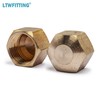 LTWFITTING 5/16-Inch Brass Compression Cap Stop Valve Cap,Brass Compression Fitting(Pack