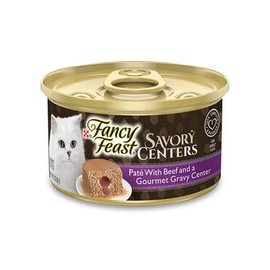Fancy Feast 12-Pack Cans Savory Centers Beef Canned Cat Food,12-3 OZ CANS
