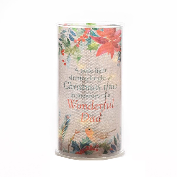 Christmas Memorial Tube Light by Thoughts of You - Dad