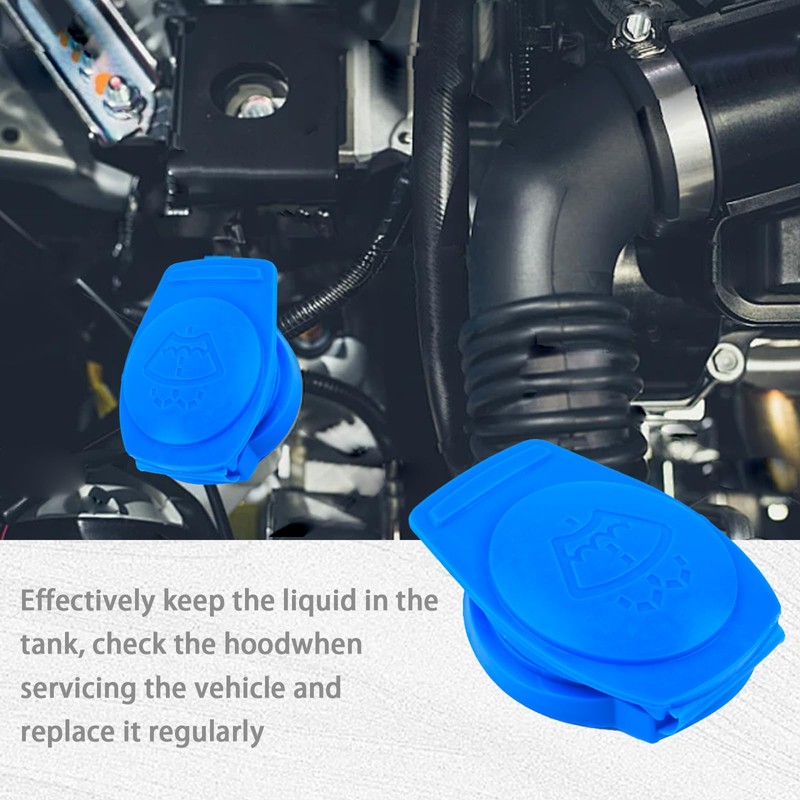 Huli 1Pc Washer Fluid Cap Durable Windshield Wiper Fluid Cap