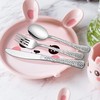LIANYU 12-Piece Kids Utensils Silverware Set, Stainless Steel Toddler Hammered