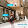 4MP solar low power consumption wifi surveillance camera with two-way