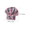 NOLITOY 1pc Striped Dry Hair Cap Bathroom Supplies Striped Bathing