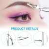 Eyebrow Tweezers Women Stainless Steel Professional Scissors Tweezers Slant Flat