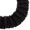 MAYJOYDIY 4.6m Black Eyelet Lace Trim 120mm Floral Embroidery Cotton