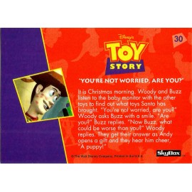 TOY STORY SERIES 1, 1995 SKYBOX PIXAR, TRADING CARD # 30