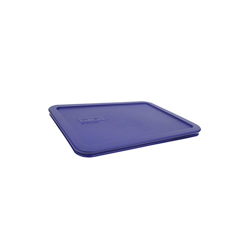 Pyrex 7211-PC 6-Cup Navy Blue Rectangle Plastic Food Storage Lid
