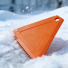 Snow Brush, Snow Scraper, Snow Removal Brush, Snow Removal, Defrost Work, Ice Scraper, For Cars, Defrost Snow Brush, Windshield, Freeze Removal, Winter Equipment, Lightweight (Triangular x 2)