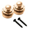 On-Stage Hennessey Solid Brass Guitar Strap Locks, Gold