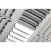 6"w x 6"h 4-Way Fixed Curved Blade AIR Supply Diffuser