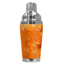 Mugzie brand 16-Ounce Cocktail Shaker with Insulated Wetsuit Cover - Fall Tie Dye