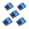 Geekstory 5PCS 2 Channel 5V Relay Module 10A with Optocoupler