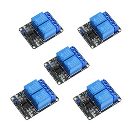 Geekstory 5PCS 2 Channel 5V Relay Module 10A with Optocoupler Low Level Trigger Expansion Board for Arduino R3 MEGA 2560 1280 DSP ARM PIC AVR DSP Electronic STM32 Raspberry Pi
