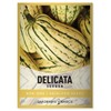 Gardeners Basics, Delicata Squash Seeds for Planting - Winter Squash