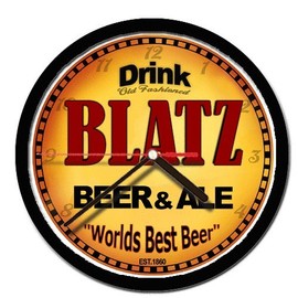 BLATZ beer and ale cerveza wall clock