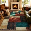 Yinhua Living Room Rug 5x7 Geometric Area Rugs Washable Non