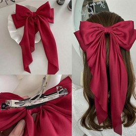 50Pcs French Barrette, BetterJonny Silver Hair Clips 2.36in Metal Curl Clips Blank Hair Pins for DIY Hair Accessories Making