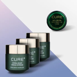 Kim Jeong-moon Aloe Cure 4X Hydra Relief Cream Extreme 3 main product + 1 mini / 3 moisturizing cream 50g / 김정문알로에 큐어 4X 하이드라 릴리프크림 익스트림 본품3개+미니1개/보습크림 50g 3개
