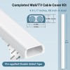 Zhiyo Cable Hider Raceway Kit, 68in Wire Hiders for TV