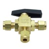 CDQBWKJGFJ 1 Piece Brass 1/4" Tube OD Compression L Port