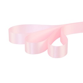 Ribbonitlux 25mm wide Double Face Satin Ribbon 22 Meters (117-Light Pink, Set For Gift Wrapping, Party Decor, Sewing Applications, Wedding and Craft