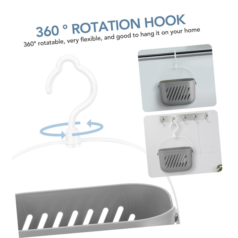 Angoily Hanging Shower Caddy Plastic Hanging Shower Caddy Basket Portable
