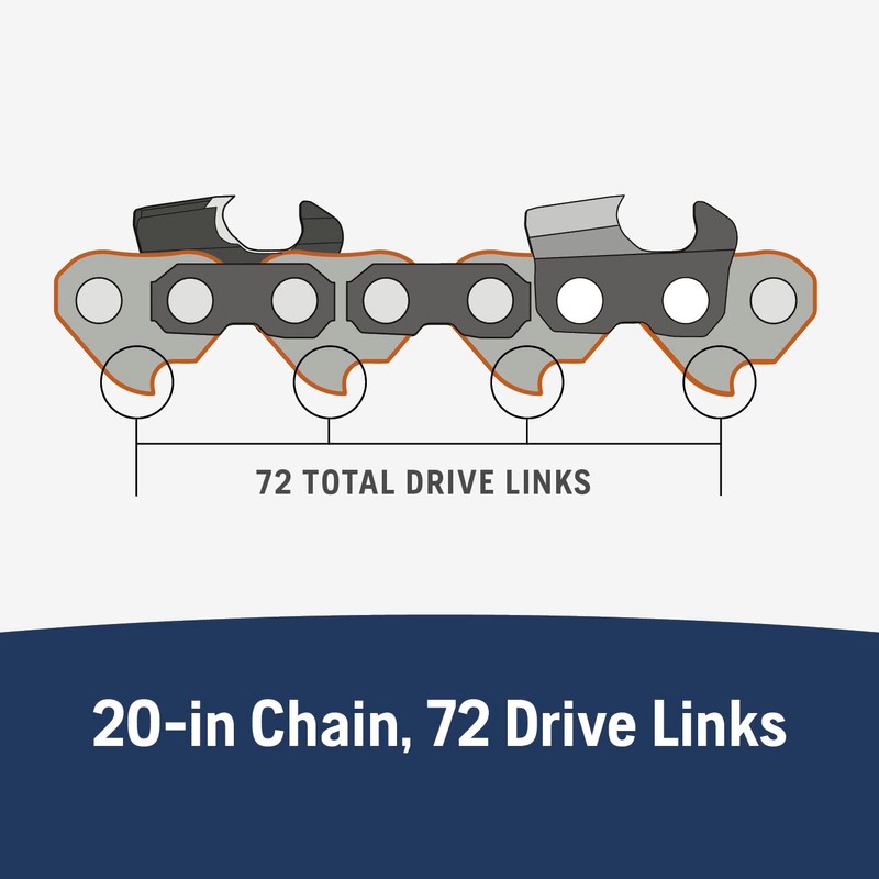 Husqvarna X-Cut S83G 20 Inch Chainsaw Chain, .3/8” Pitch, .050”