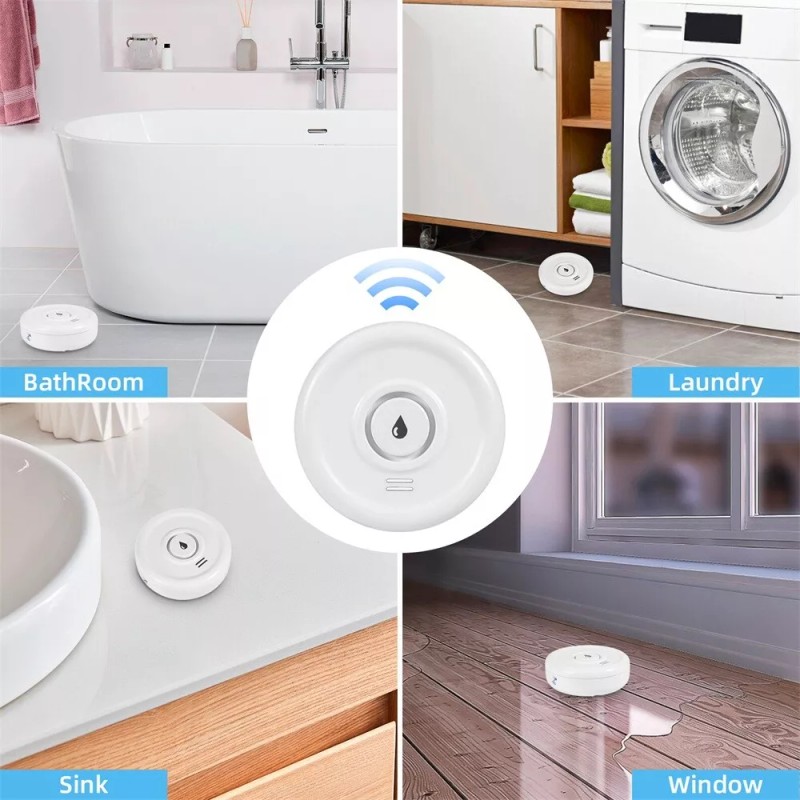 Universal Smart Water Leak Sensor Detector APP Alarm WiFi Home