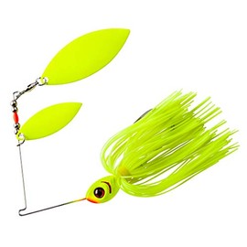 BOOYAH Glow Blade - Chartreuse/Dual Chartreuse Blades - 3/8 oz - Double Willow