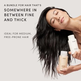 OUAI Juego de champú y acondicionador para cabello normal - Champú y acondicionador sin sulfatos para mujeres y hombres - Elaborado con queratina, man