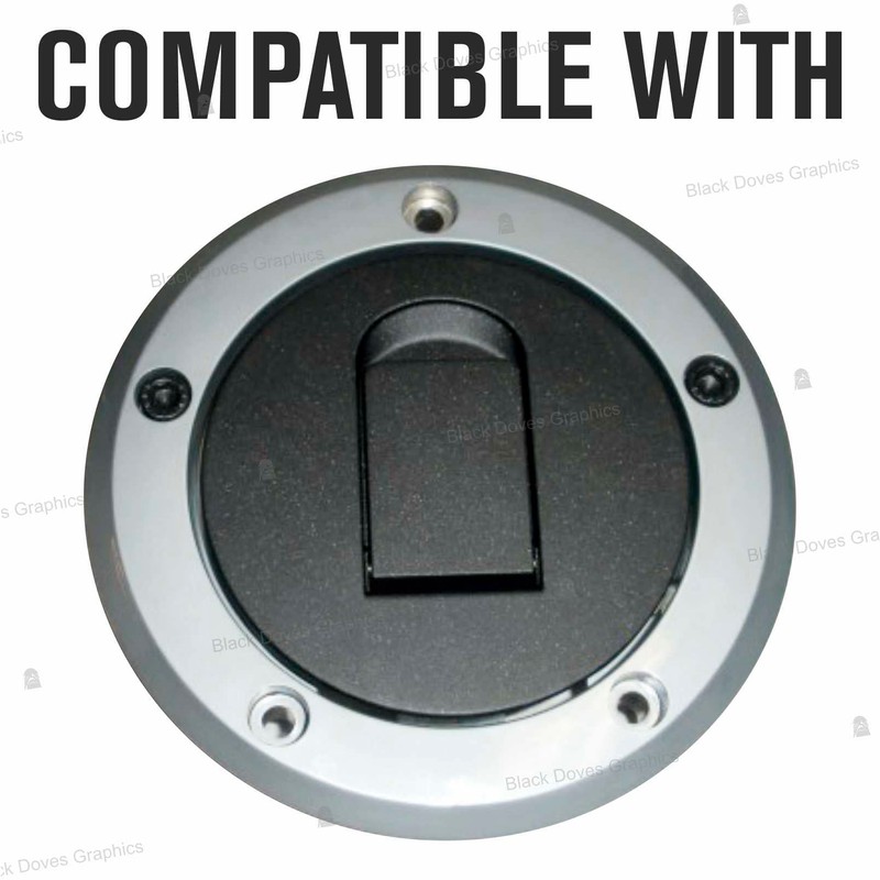 3D Sticker Fuel Cap 5 Holes Compatible with/Replacement for Kawasaki