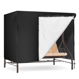 Skyrun Porch Swing Cover, Waterproof 420D Oxford Fabric, All-Weather Protection for Outdoor Swing, Hammock, Glider Chair 77x53x67 Inch