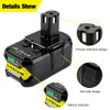 2Pack 6.0Ah P108 Battery Compatible with Ryobi 18 Volt Lithium
