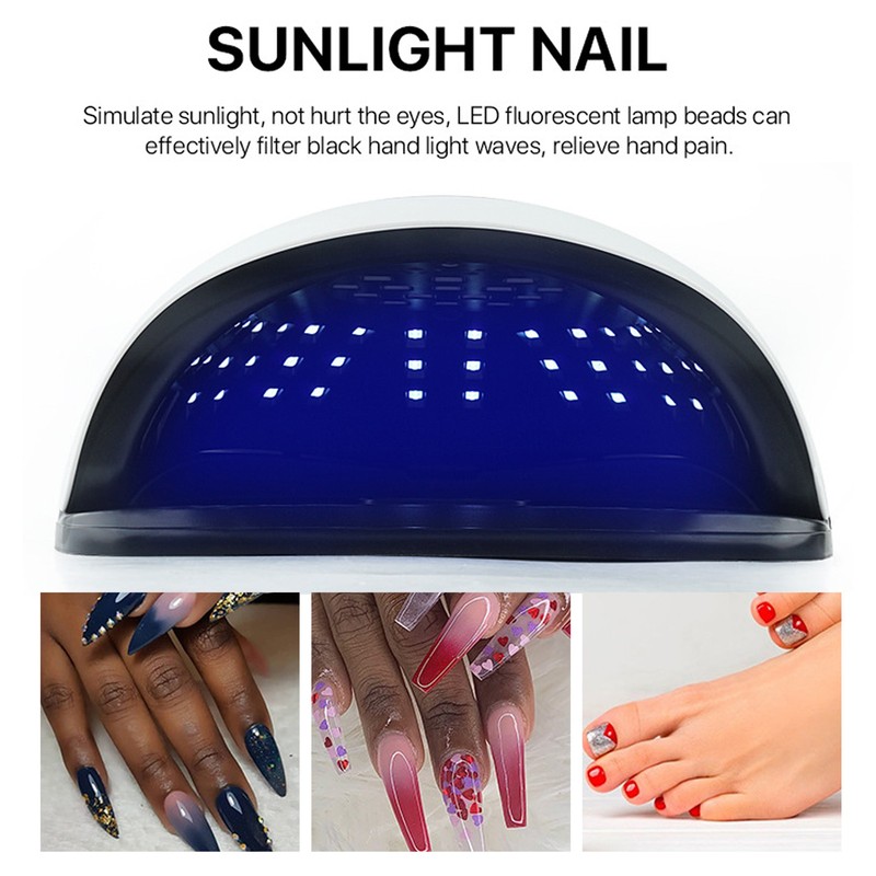 LED UV Nail Dryer 220W 57pcs Lamp Chips 4 Timers