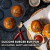4 Cup Hamburger Bun Pan Dishwasher Safe Silicone Hamburger Bun