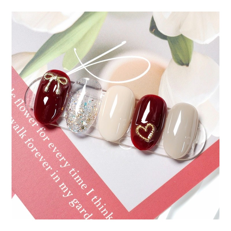 Petit Autumn Nail Tip - Petit Coffin / 쁘띠가을 네일팁