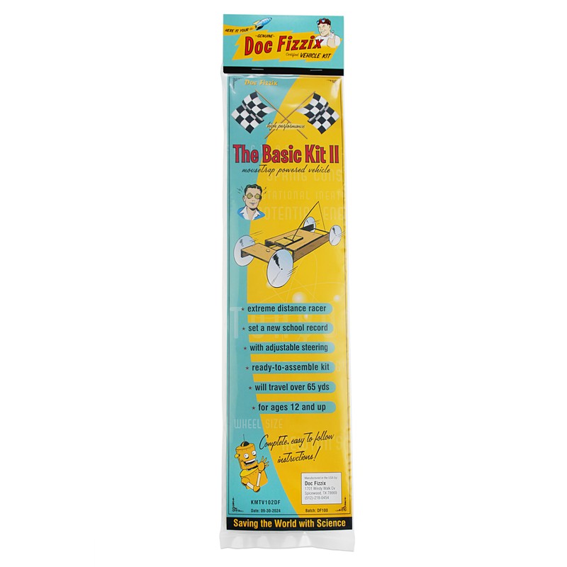 Basic II Mousetrap Car Kit: by Doc Fizzix Engineered for