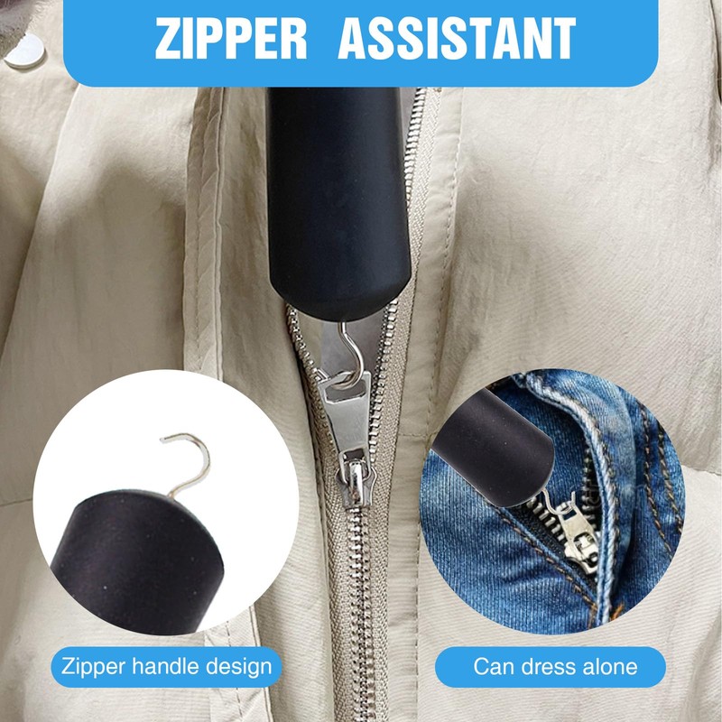 atnayo 2 Pcs Button Hook Zipper Pull Helper for One