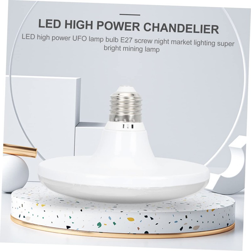 Operitacx High-Power Led Flying Saucer Bulb E27 Replacement for Mining